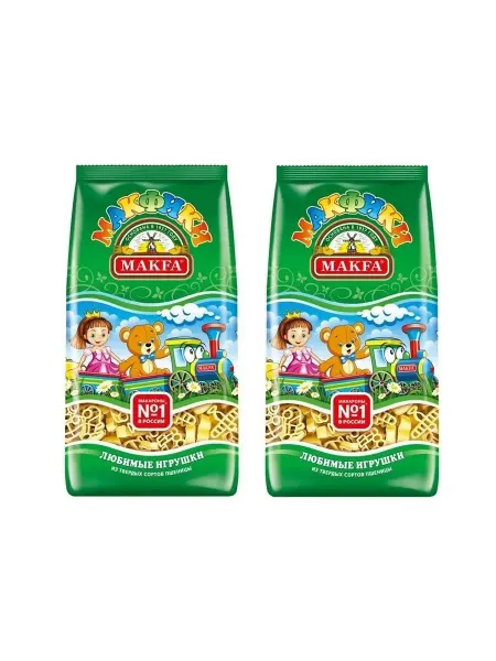 Makfa Макароны Макфики Любимые игрушки 2 пачки по 250г