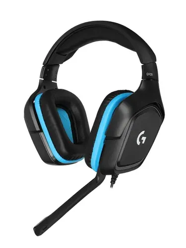 Logitech G431 3.5 мм Игровые проводные наушники, с микрофоном, черные