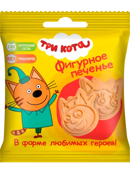 Печенье сдобное Три кота фигурное Сладкая сказка м у, 20 г