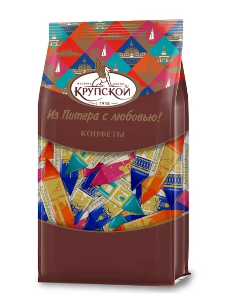 Кондитерская фабрика им. Н. К. Крупской Конфеты" Ленинградские", 200 г