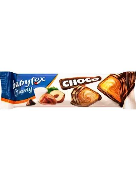 Babyfox Батончик вафельный Nuevo молочно-ореховый, 23г