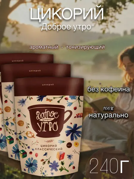 Цикорий Доброе утро натуральный Классический, 240г