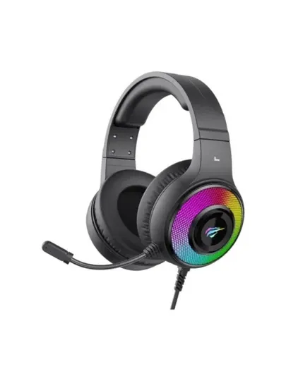 Игровая гарнитура Havit H2042D, RGB-подсветка, проводная, 3,5 мм + USB