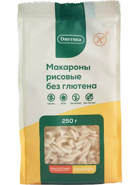 Диетика Макароны без глютена 250 г
