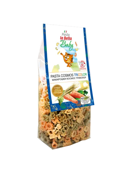 Pasta la Bella Детские макароны Космос триколор, 250г