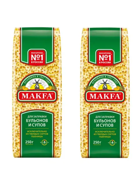 Makfa Макароны Звездочки "Макфа", 250г*2шт