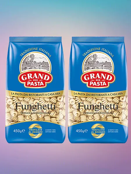 Grand di Pasta Макароны Funghetti 2х450 г