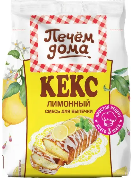 Печем Дома Кекс лимонный, 300г