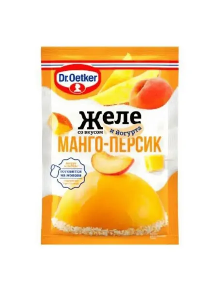 Dr. Oetker Желе со вкусом манго-персик-йогурт 33 г 2 шт!!