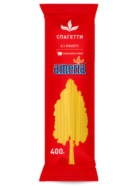 AMERIA Макаронные изделия №003 Cпагетти 400г
