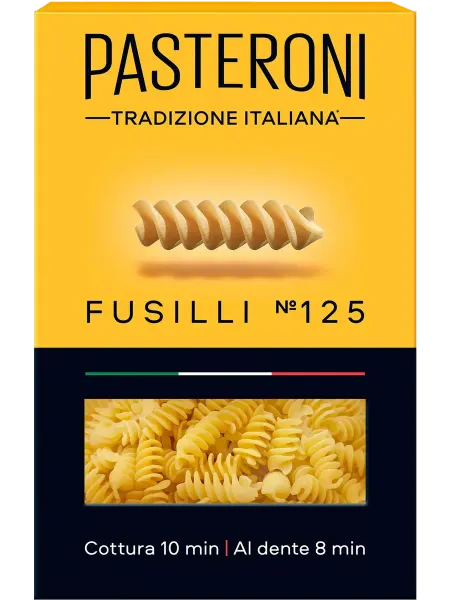PASTERONI Макароны Fusilli №125 группа А, 400г