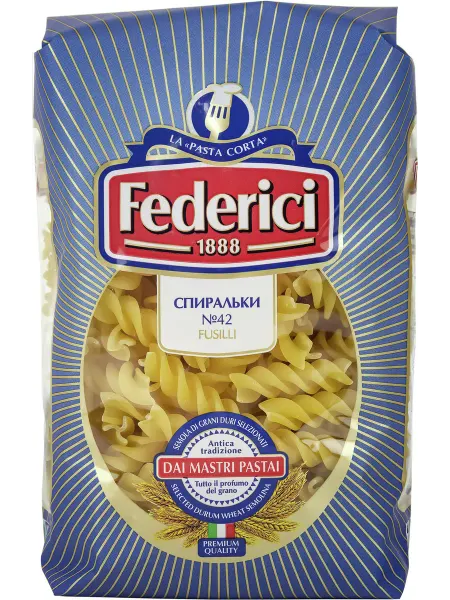 Макароны спирали fusilli №42 высший сорт 400г