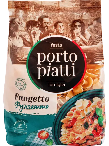 PORTO PIATTI Макароны Фунгетто, 400г
