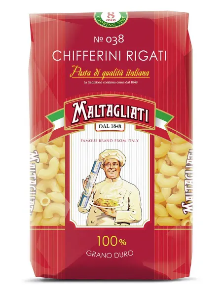 Макароны рожки chifferini rigati №038 450г