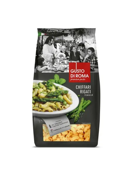 Gusto di Roma Макаронные изделия Рожки из твердых сортов 450г