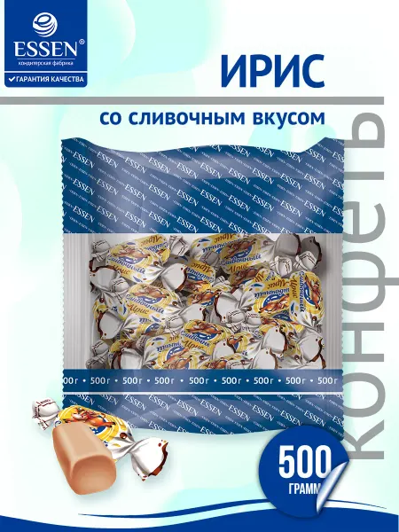 ESSEN Конфеты жевательные Ирис со сливочным вкусом, 500 г