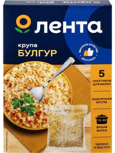 Лента Булгур Булгур, в пакетиках, 5х80г