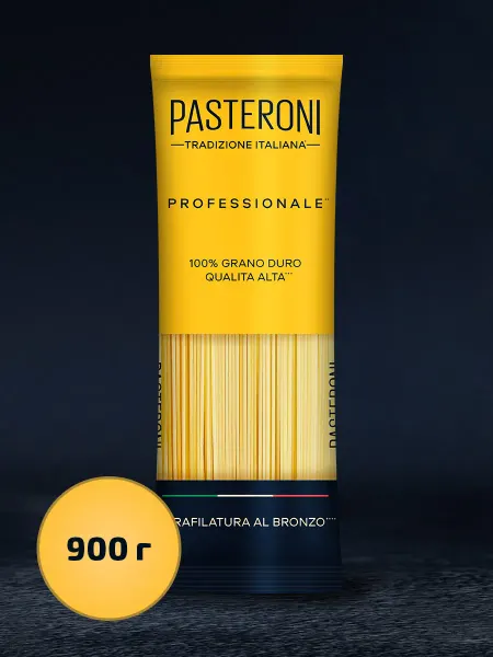 PASTERONI Макароны из твердых сортов спагетти №114 900г