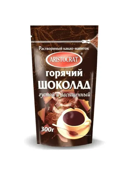 ARISTOCRAT Растворимый горячий шоколад Густой и насыщенный, 300 гр