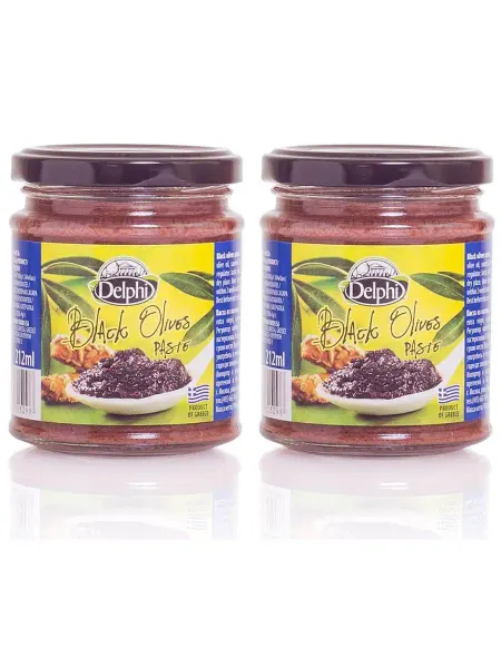 Delphi Food Паста из черных оливок 2 шт по 190гр