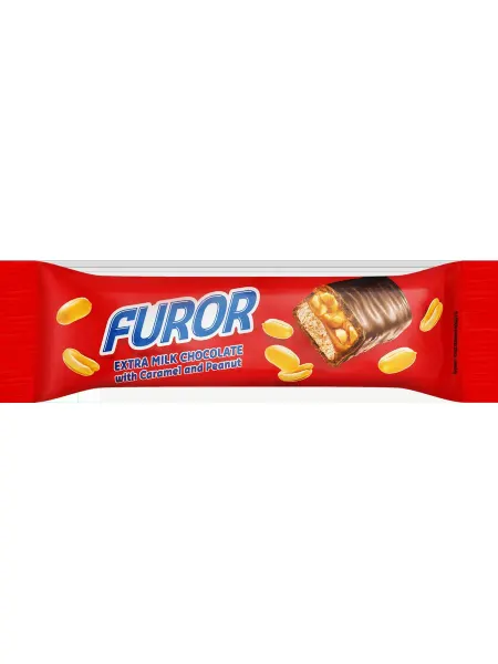 Батончик FUROR с мягкой карамелью и арахисом