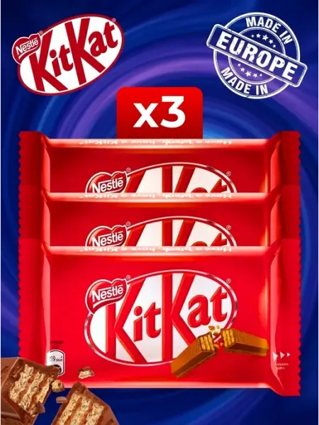 Kitkat Батончики шоколадные КитКат Классический 3 шт