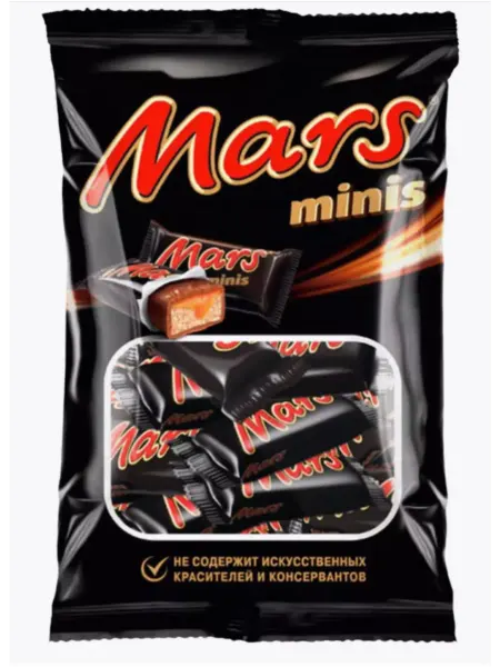 Mars Minis шоколадный батончик с нугой 182 гр