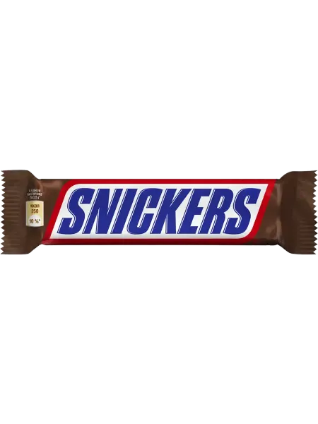 Snickers Батончик шоколадный с карамелью, арахисом и, 1шт