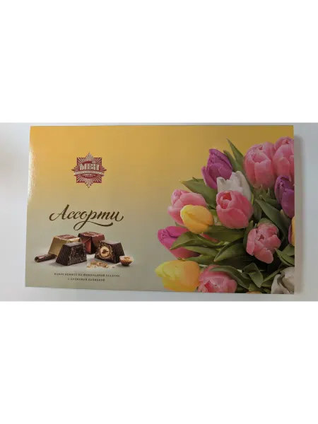 Ассорти шоколадных конфет "Цветы" Тюльпан 240 гр