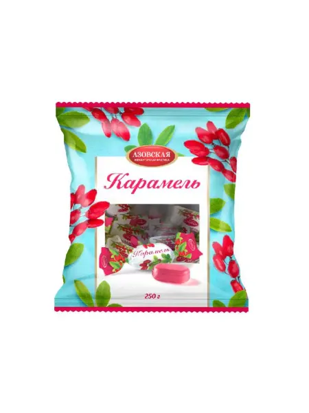 Мед и Конфитюр Конфеты карамель леденцовая со вкусом барбариса 250 гр