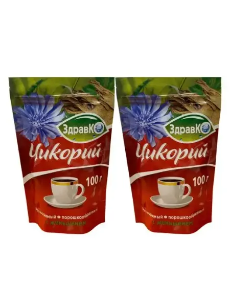 ЗдравКО Цикорий растворимый женьшень, 100 гр, 2 шт