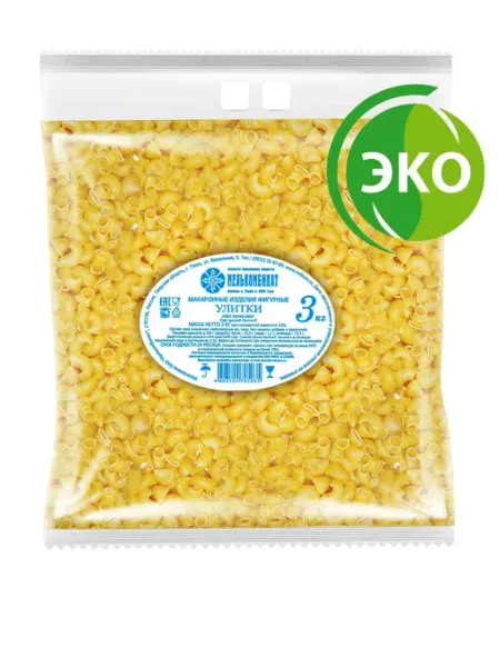 МЕЛЬКОМБИНАТ Макаронные изделия. Улитки 3 кг