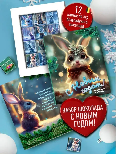 Счастье в подарок Оригинальный новогодний подарок - новогодний шоколад