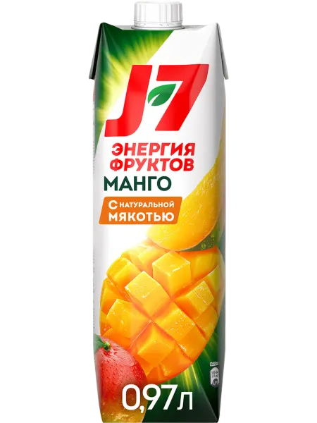 J7 Нектар из манго с мякотью, 0.97л