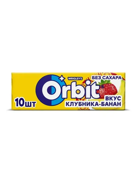 Жевательная резинка Orbit клубника-банан 13,6 г