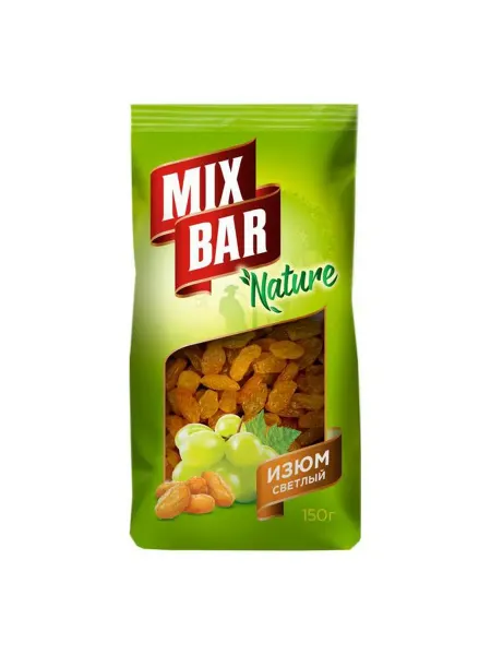 Изюм Mixbar светлый без косточки 150 г