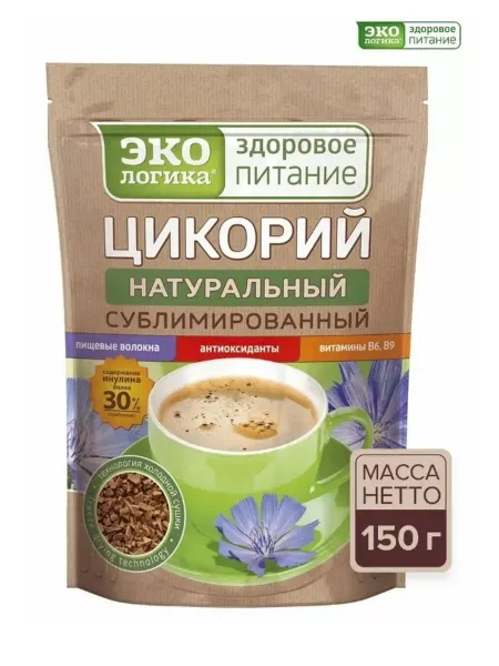 ЭкоЛогика Цикорий растворимый натуральный сублимированный 150 г