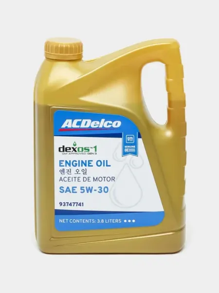 AllForGm Масло моторное Dexos I 5W30 GM, 3.8 литра 93747741