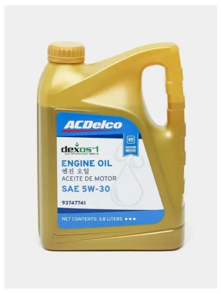 Масло моторное Dexos I 5W30 GM, 3.8 литра