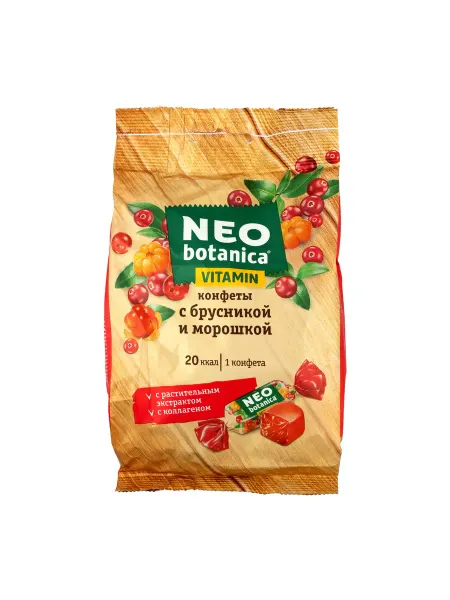 Neo-botanica Желейные конфеты Брусника-морошка с витаминами 200г