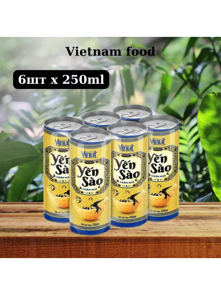 Vinut Напиток со соком птичьих гнезд 250ml x 6шт