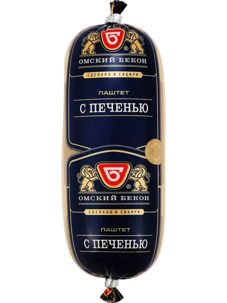 Паштет ОМСКИЙ БЕКОН с печенью, 270г
