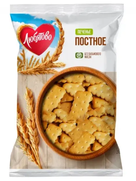 Любятово Печенье Постное затяжное, 300 г