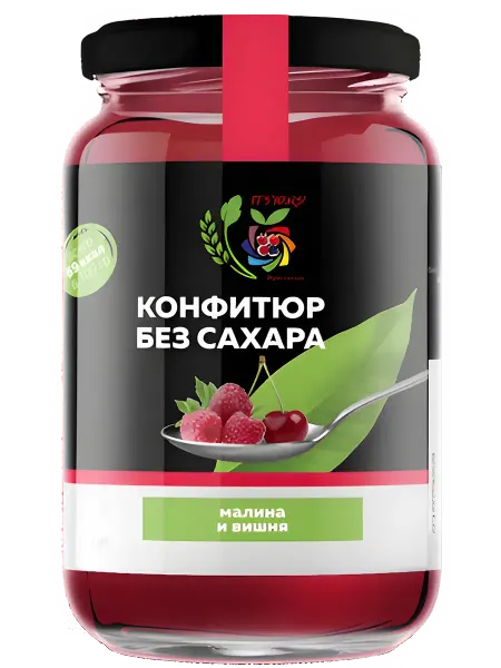 IT'S YOURS! Джем Конфитюр без сахара Вишня и Малина 350г