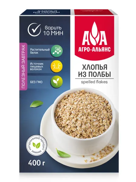 Агро-Альянс Хлопья из полбы 400г