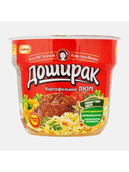 Картофельное пюре Доширак со вкусом мяса 40г