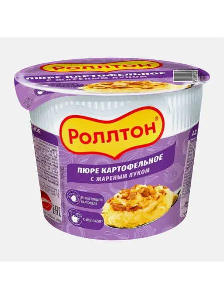 Пюре Роллтон с жаренным луком 40г