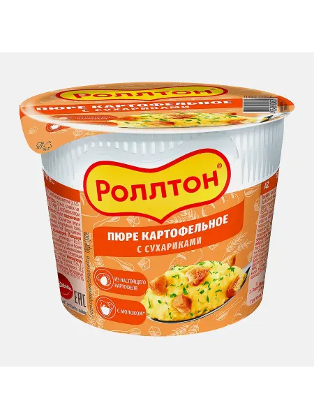Картофельное пюре Роллтон с сухариками 40г