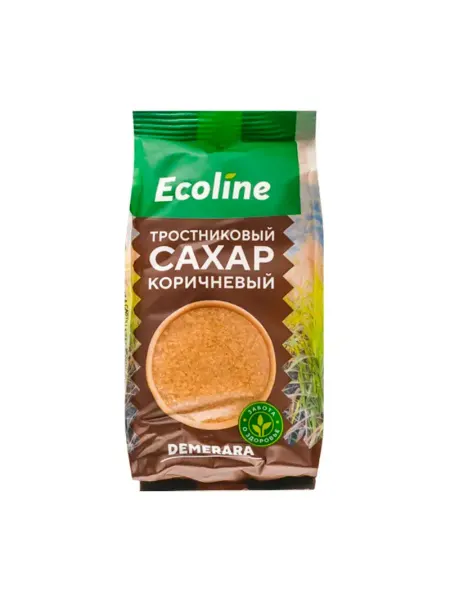 Эколайн Сахар тростниковый «Demerara», коричневый, 500 г
