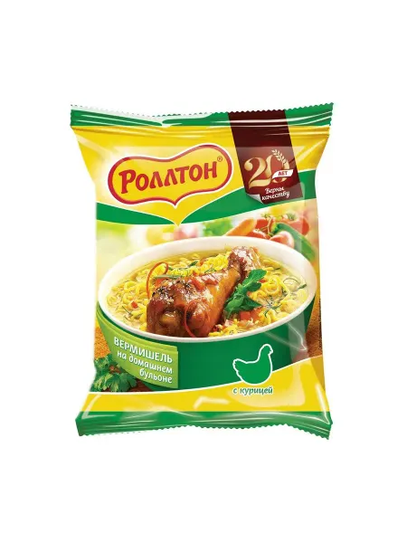 Роллтон Вермишель быстрого приготовления с курицей 60 г